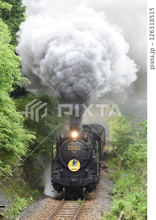 SLやまぐち号　JR山口線　上り「篠直」を爆走 126318515