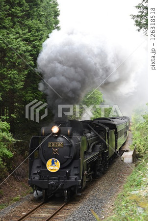 SLやまぐち号　JR山口線　上り「篠直」を爆走 126318518