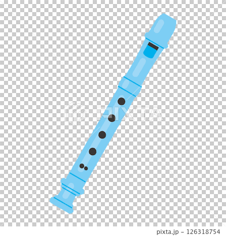 青いリコーダー 126318754