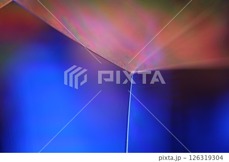 Green and blue liquid surface, green Reflections of liquid in macro,, bubbles in macro, connection of bubbles in macro, cell from liquid, dark background, glossy surface 126319304