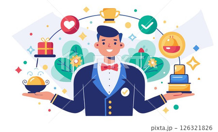 Concierge: A master of local knowledge, offering personalized recommendations and reservations for restaurants, activities, and attractions. 126321826
