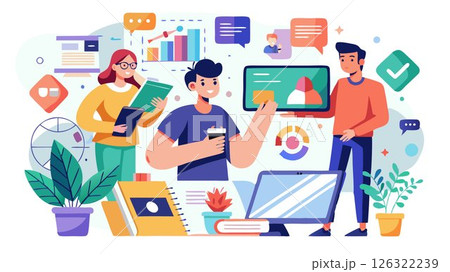 They work on a variety of projects, including print materials like brochures and posters, as well as digital designs for websites and social media. They work on a variety of projects, including print materials like brochures and posters, as well as digital designs for websites and social media. 126322239