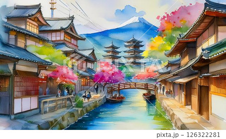 Unwind in the captivating streets of Kawagoe, a charming city that effortlessly blends history and modernity, offering a unique and unforgettable experience for visitors. 126322281