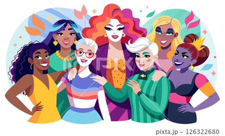 By embracing diversity and individuality, drag queens inspire others to be authentic and confident. 126322680