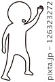 横向きで手を挙げる人のベクターイラスト　アイコン 126323272