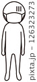 正面向きの体調不良の人のベクターイラスト　アイコン 126323273