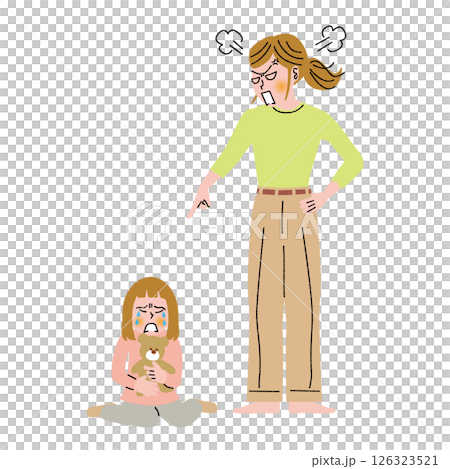 媽媽罵孩子 126323521