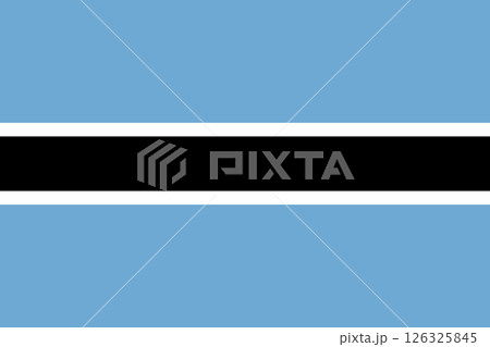 flag of Botswana, official state symbol 126325845