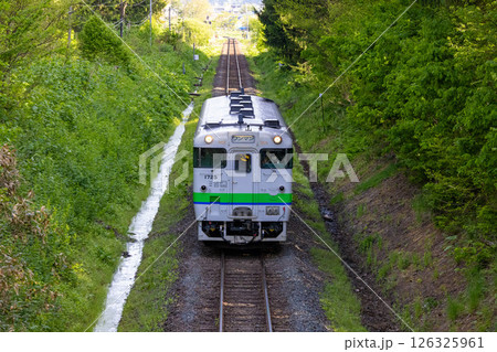 新緑の中を走る国鉄色のキハ 新緑の中を走る国鉄色のキハ 126325961