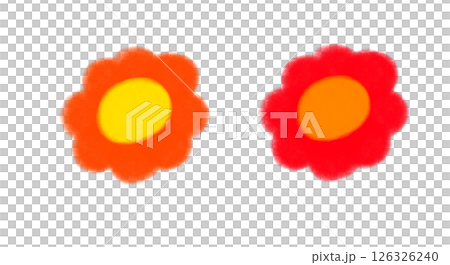 Retro flower illustration material Retro flower illustration material 126326240
