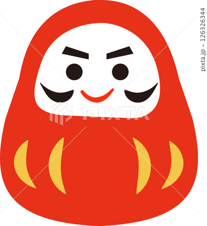 だるまのイラスト 126326344