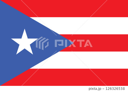 national flag of the Puerto Rico 126326538