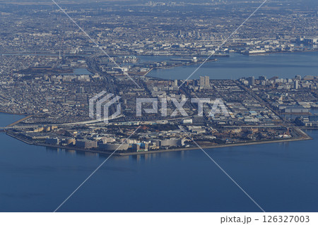 空から見た千葉県浦安市舞浜 空から見た千葉県浦安市舞浜 126327003