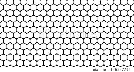 Two-dimensional flat graphene carbon molecule as a hexagon seamless bg 126327296