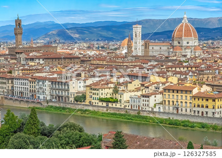 View of the historic center of Florence. Italy. View of the historic center of Florence. Italy. 126327585