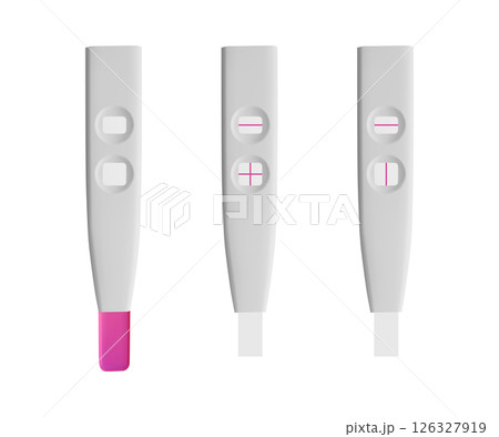 Pregnancy tests showing positive, negative and invalid results Pregnancy tests showing positive, negative and invalid results 126327919