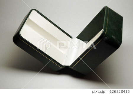 watch luxury storage case, upholstered in silk on the inside 126328416