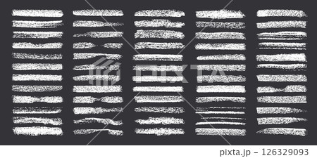 Grunge brush strokes, lines, ink smudges, hand-drawn scribble shapes. Handmade sketchy marks, acrylic stains, charcoal streaks. Paint textures, dry brush effect. Marker underline. Vector illustration Grunge brush strokes, lines, ink smudges, hand-drawn scribble shapes. Handmade sketchy marks, acrylic stains, charcoal streaks. Paint textures, dry brush effect. Marker underline. Vector illustration 126329093
