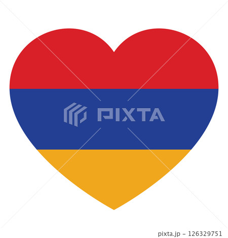 flag of Armenia in form of heart, symbol of love flag of Armenia in form of heart, symbol of love 126329751