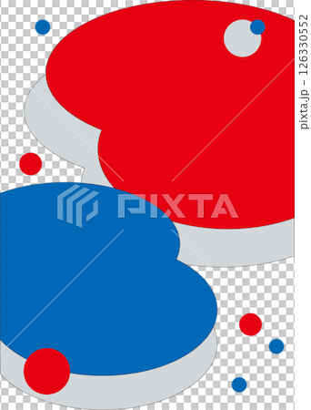 大きな二つのハートの背景(縦I) 大きな二つのハートの背景(縦I) 126330552