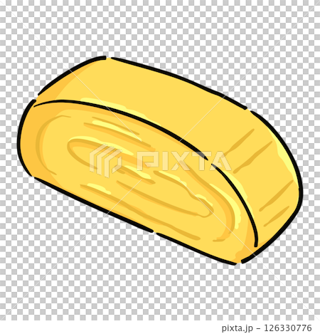 手書き_だし巻き卵_ベクター素材_01 手書き_だし巻き卵_ベクター素材_01 126330776