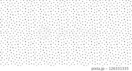 Polka dot horizontal seamless pattern in black and white colors. Hand drawn abstract background with rough grainy dot texture. Vector design perfect for minimal print, wallpaper, or fabric 126331335