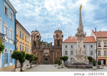 The ancient city center of Mikulov in South Moravia, Czech Republic The ancient city center of Mikulov in South Moravia, Czech Republic 126331763