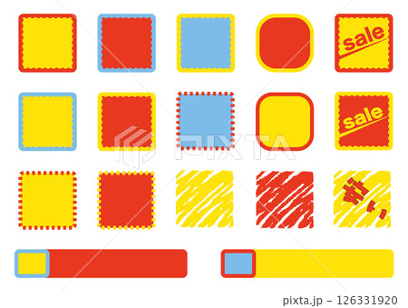 目立つシール用素材セット1 目立つシール用素材セット1 126331920