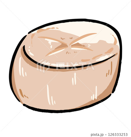 手書き_ホタテ_ベクター素材_01 126333253