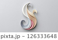 Abstract pastel shapes in an elegant fluid design 126333648