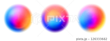 Multicolor gradation sphere with noise texture Multicolor gradation sphere with noise texture 126333682