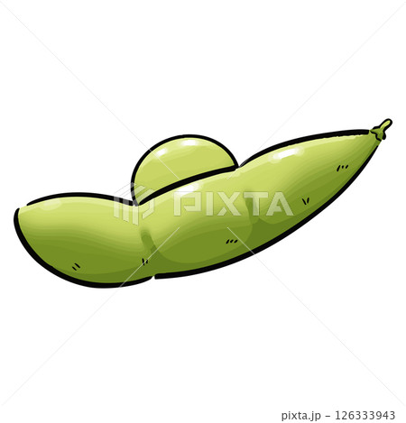 手書き_枝豆_ベクター素材_03 126333943