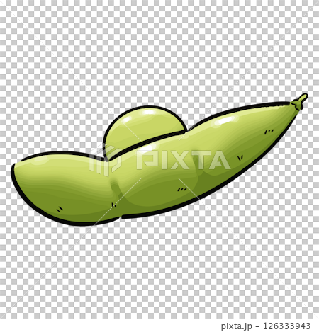 手寫毛豆向量素材03 126333943