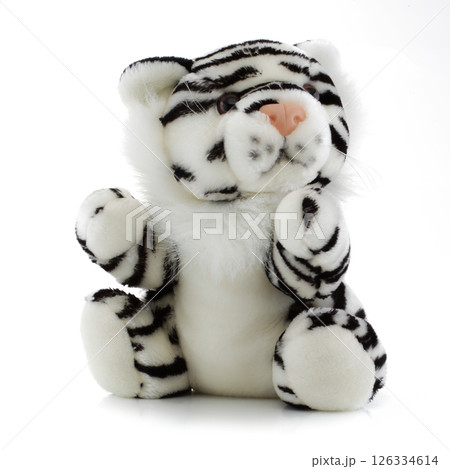 Tiger toy white and black Tiger toy white and black 126334614