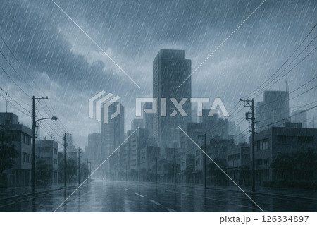 ゲリラ豪雨 イメージ ゲリラ豪雨 イメージ 126334897