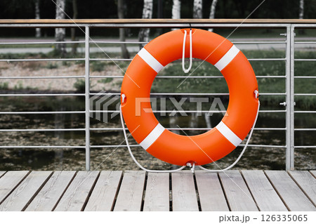 Lifebuoy on the fence 126335065