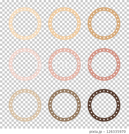 A Set of Circular Dotted Line Labels A Set of Circular Dotted Line Labels 126335970