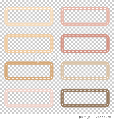 A Set of Rectangular Dashed Line Labels-插圖素材 [126335976] - PIXTA圖庫