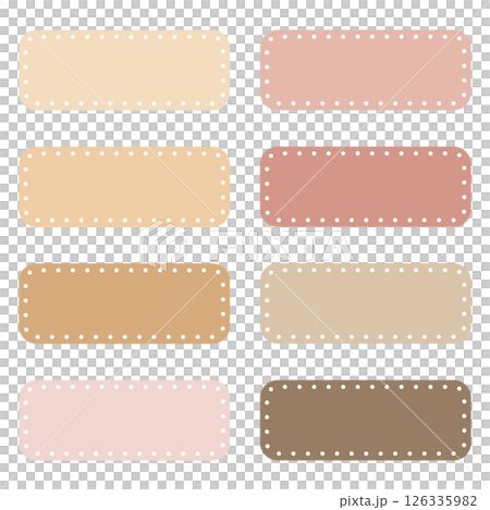 A Set of Rectangular Dotted Line Labels 126335982