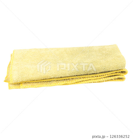 rag color yellow isolated on white background 126336252