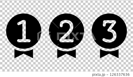 Ranking medal set 126337636