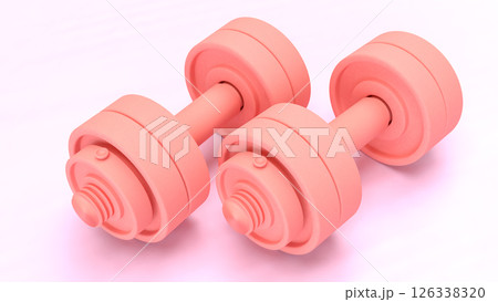 The Pink Drumbeat for Sport or Health concept 3d Rendering. 126338320