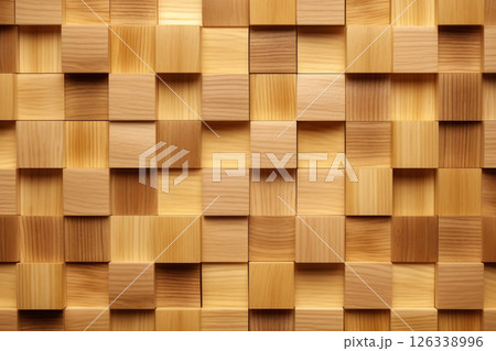 木目の幾何学模様テクスチャー 木目の幾何学模様テクスチャー 126338996