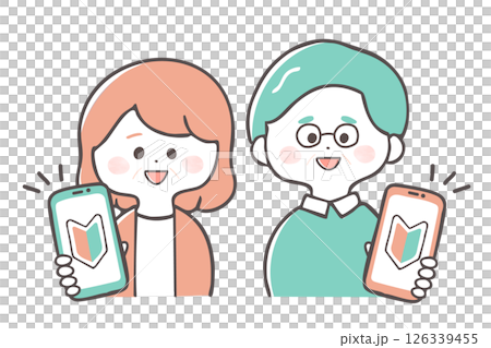 Seniors and elderly people who are new to smartphones making their smartphone debut 126339455