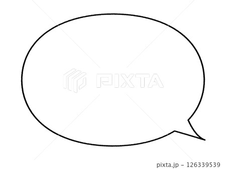 シンプルな吹き出し 126339539