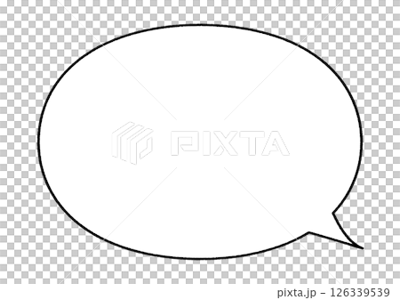 シンプルな吹き出し 126339539