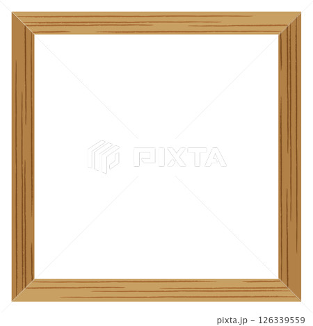 正方形のウッドフレームのベクターイラスト 126339559