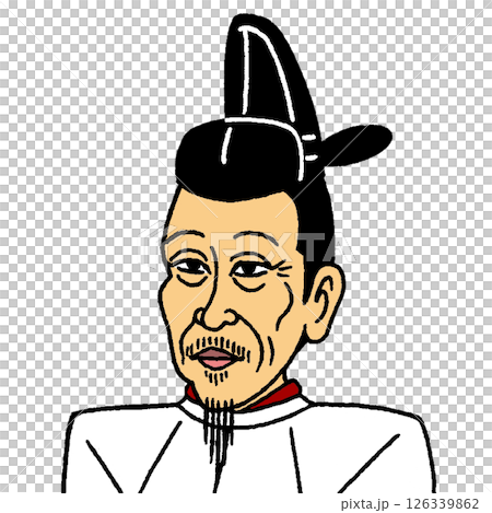 豐臣秀吉的變形彩色插圖 126339862