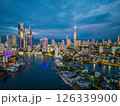 Aerial view of Gold Coast in Australia at night 126339900