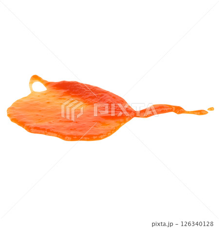 tomato ketchup isolated on white background splash 126340128